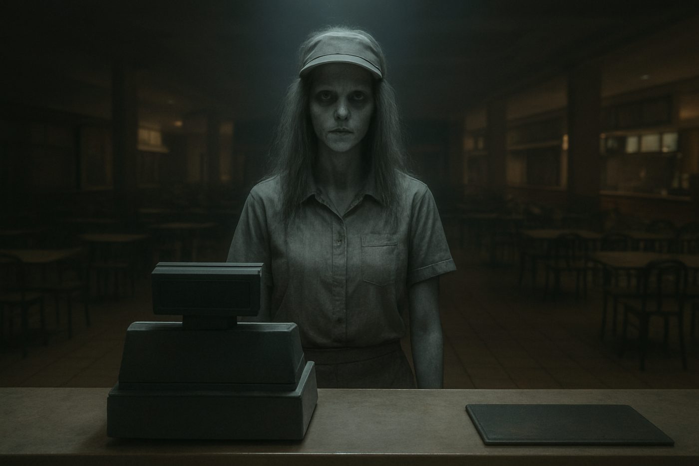 Apparition at food court