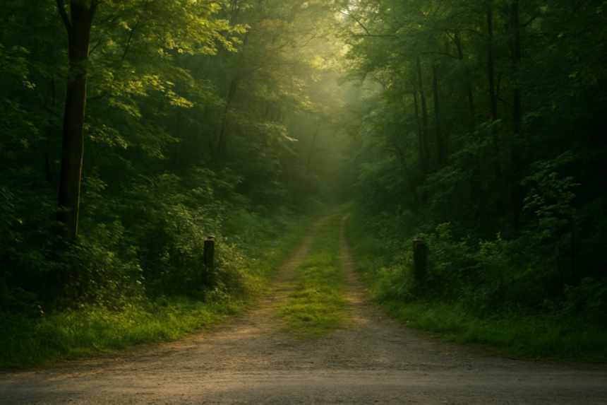 gravel road trailhead