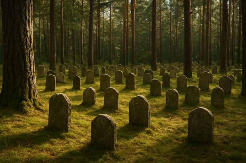 haunted forest graveyard