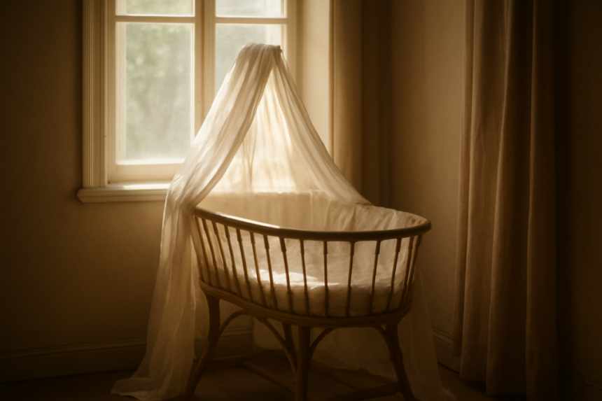 infant cradle sunlight