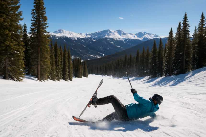 Twin ski accident