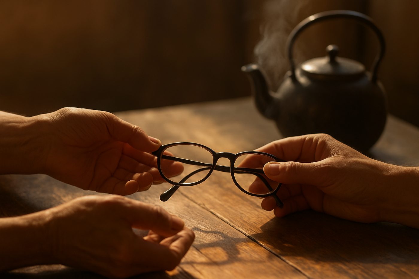 Passing glasses with love