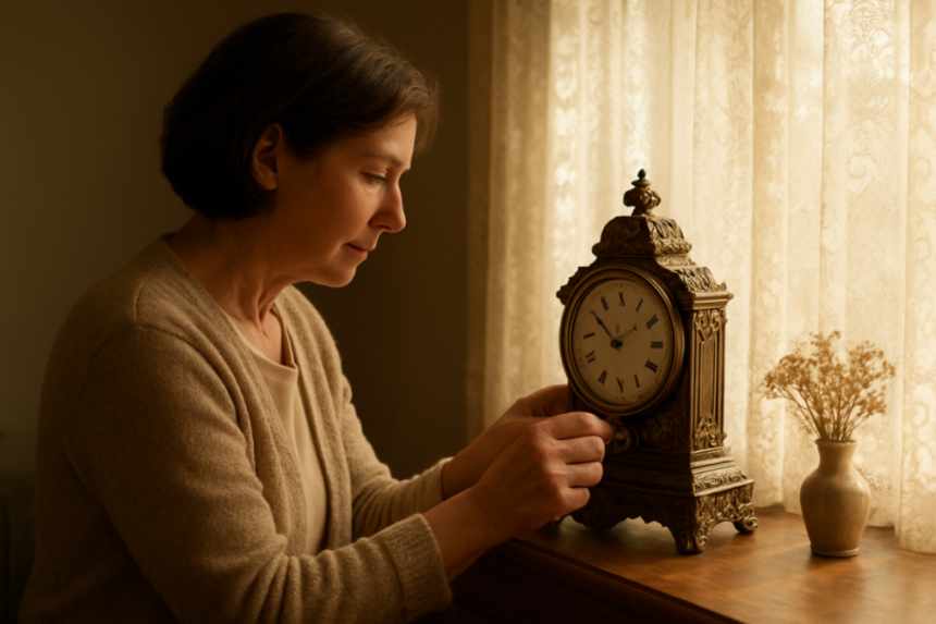 Winding family clock ritual