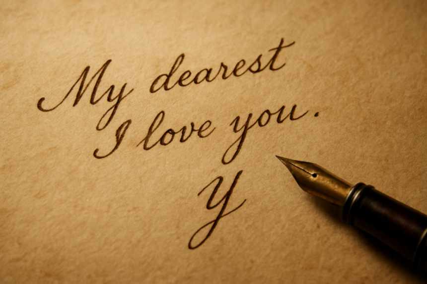 fountain pen writing close-up