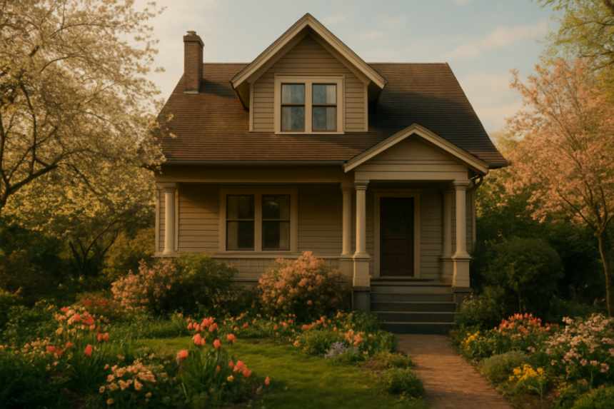 vintage family home exterior