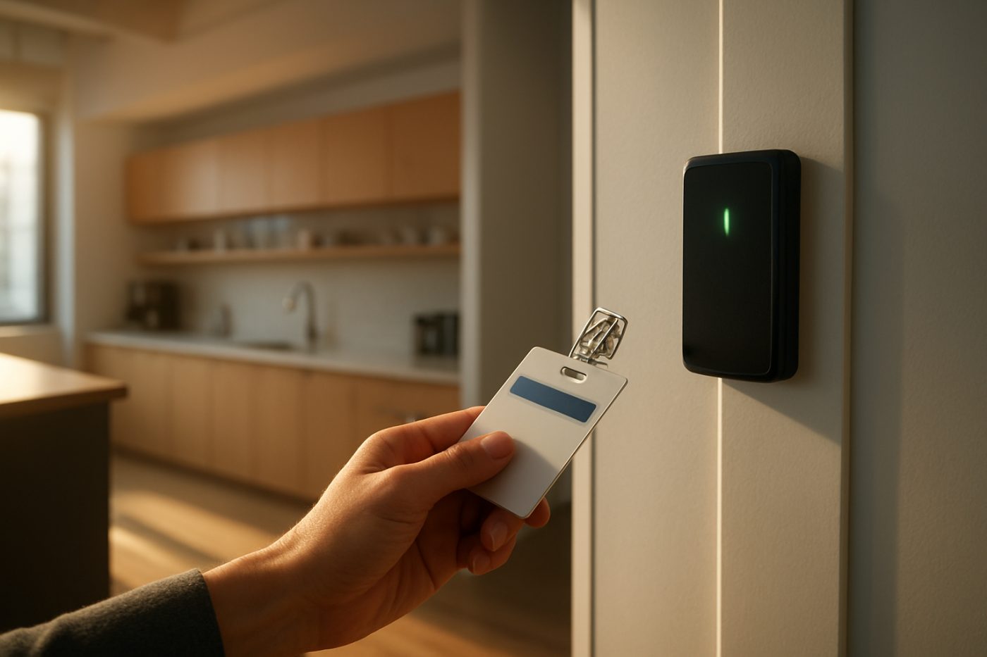 workplace badge swipe door