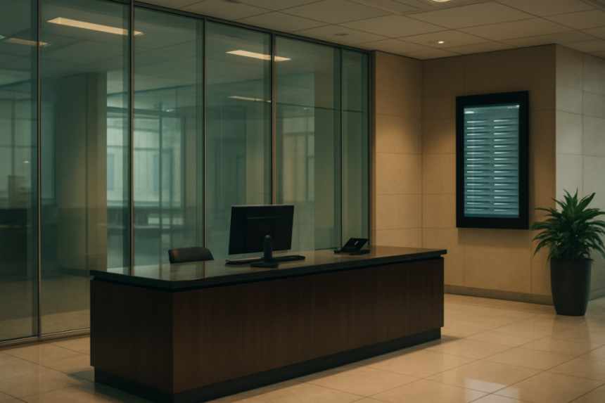 Corporate office lobby
