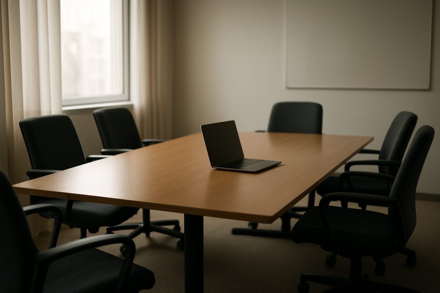 empty workplace meeting room