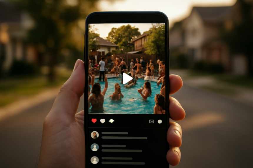 viral pool video phone