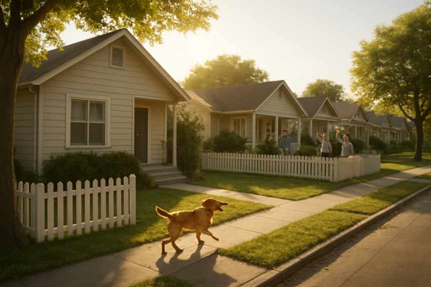 peaceful neighborhood after party