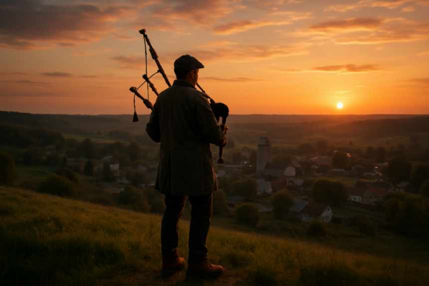 The Bagpiper of Route 9