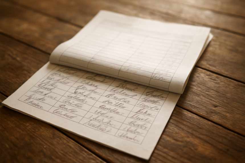 Petition with signatures