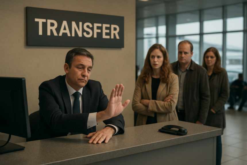 Transfer desk refusal