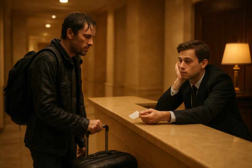 hotel lobby check-in