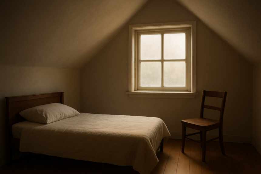Bright room with window sunlight