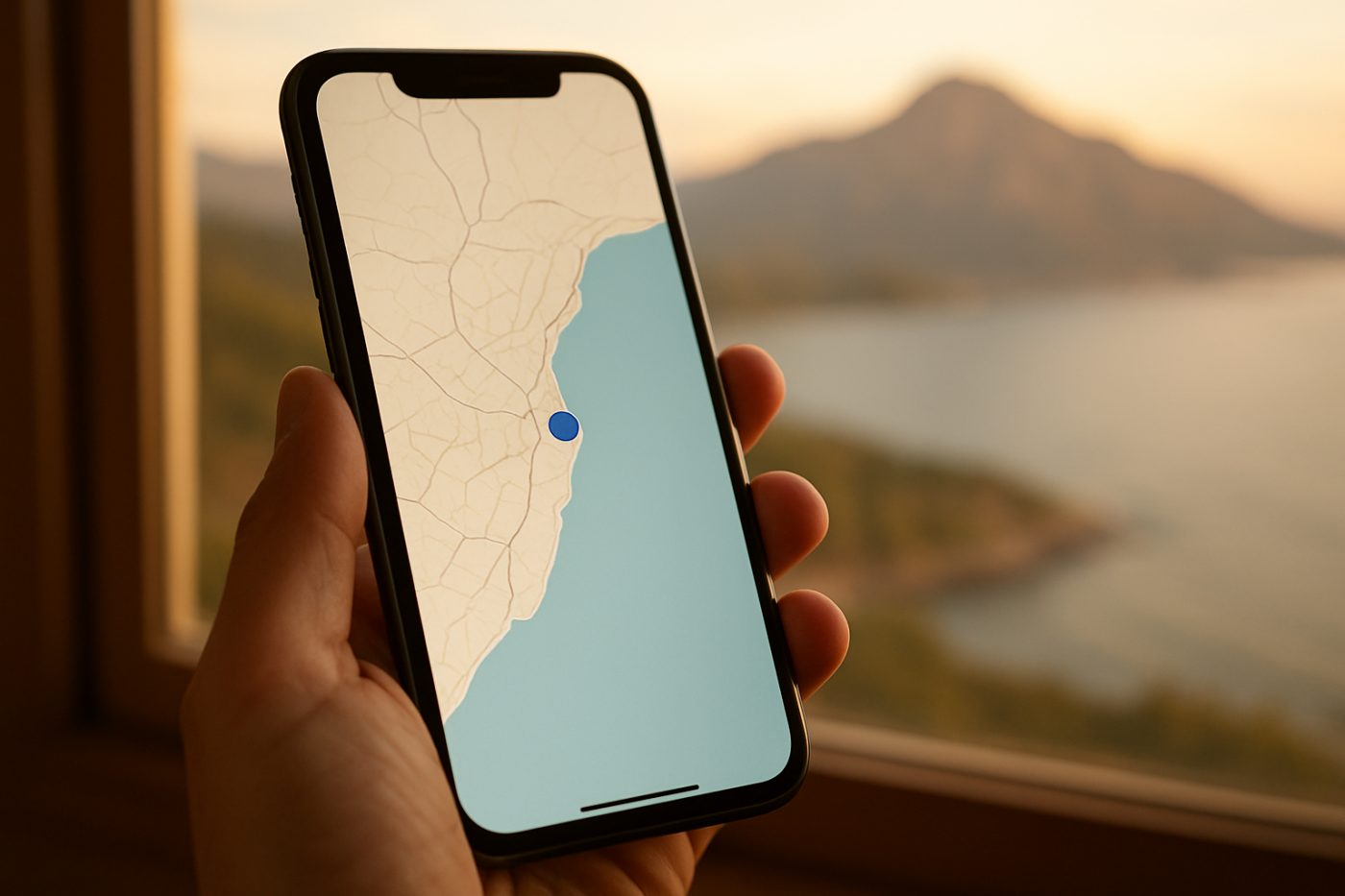 phone map coastline error