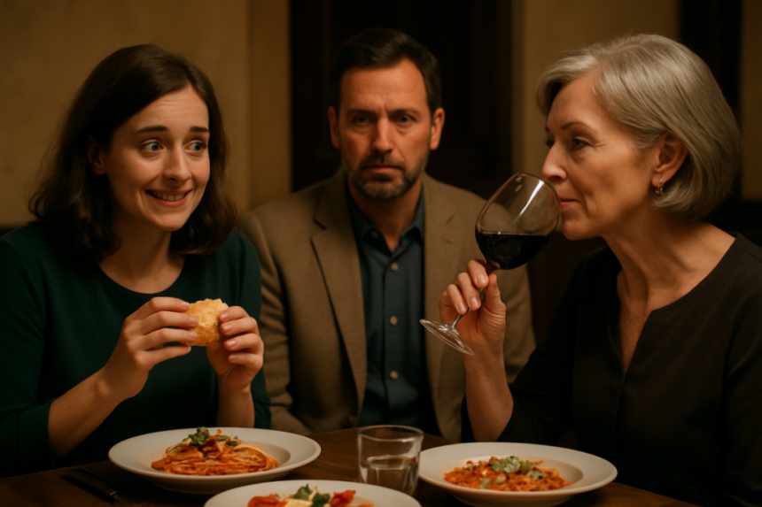 awkward dinner moment