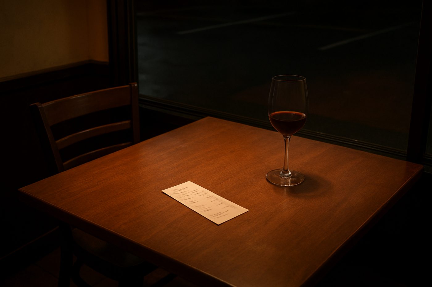 ghosted empty table