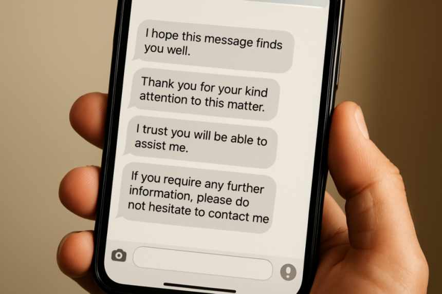 formal dating texts