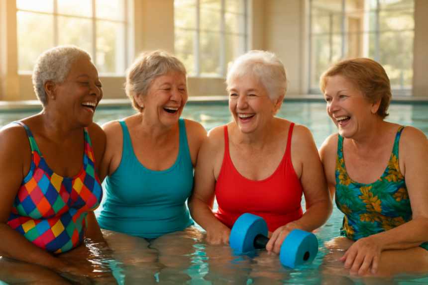 water aerobics ladies