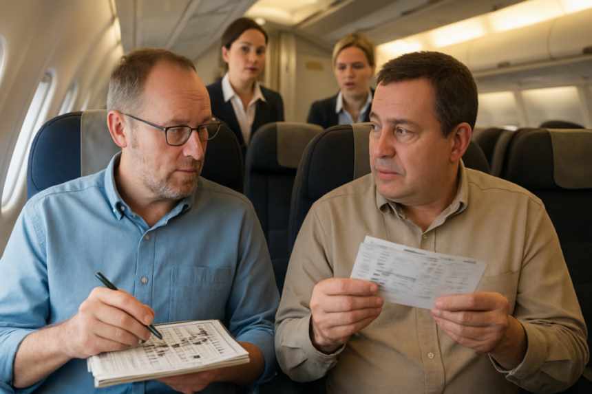 Martin Kovacs meeting on plane