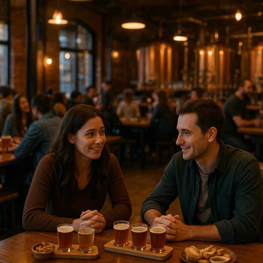 First date at craft brewery