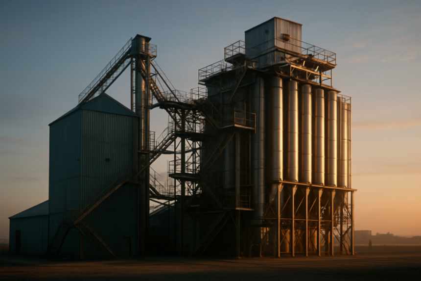 Grain dryer tower