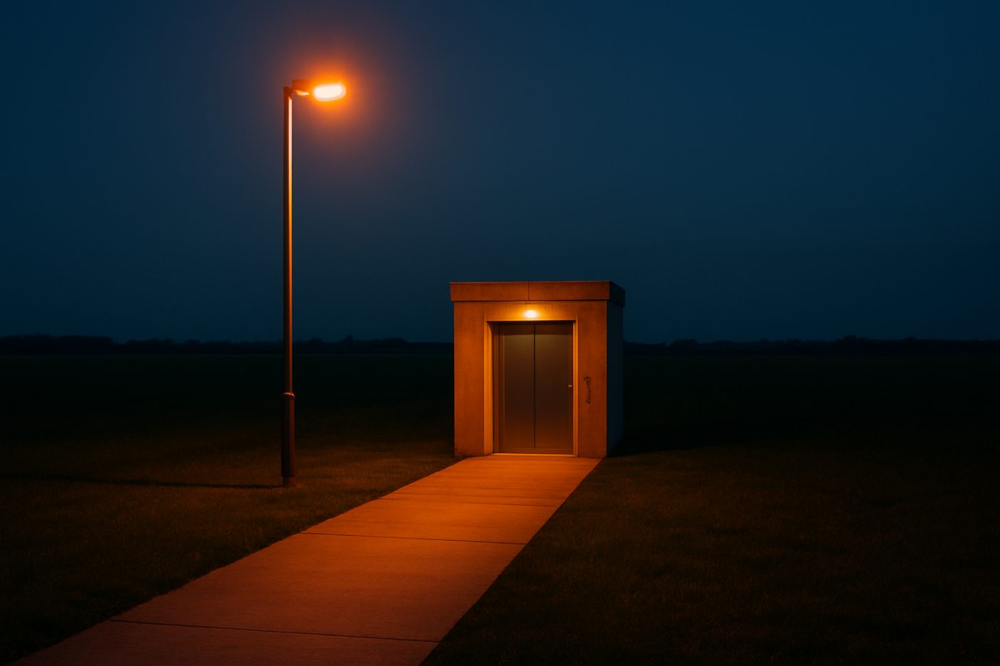 Night elevator driveway