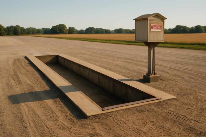 Truck scale pit