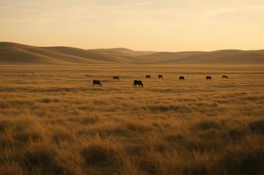 Native grass field