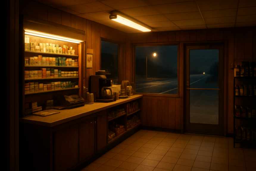 Maine gas station interior