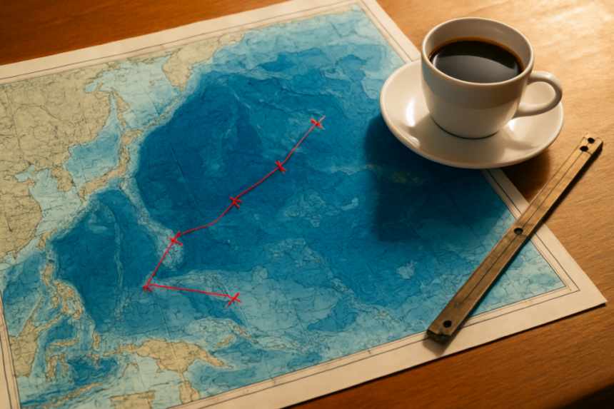 western Pacific nautical chart