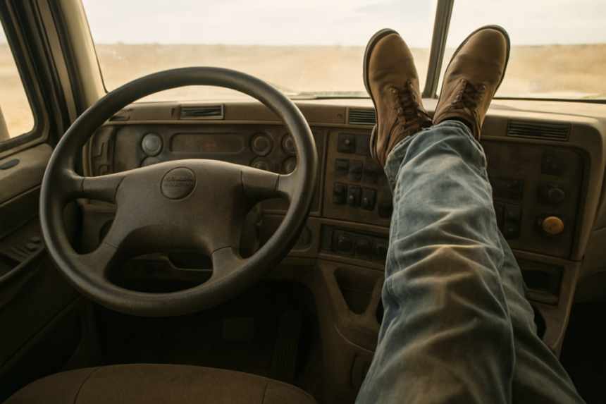 truck cab interior