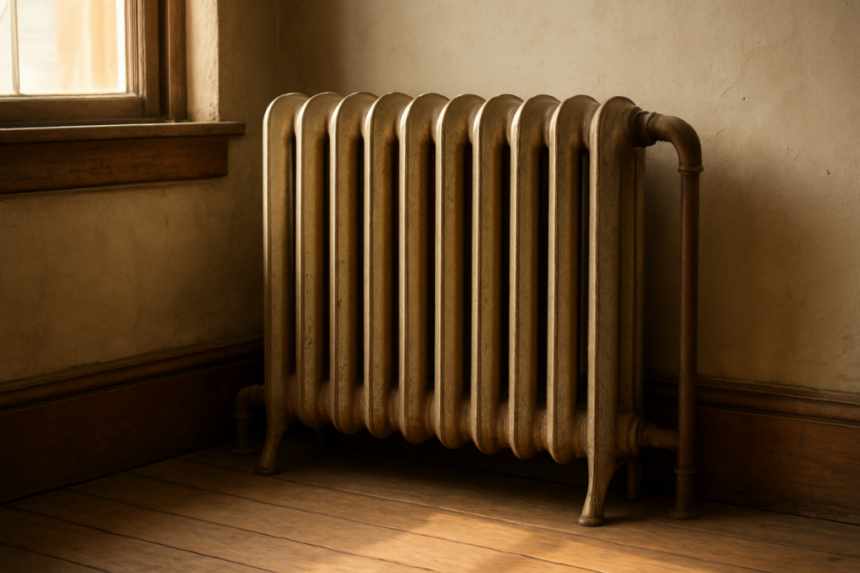 Steam radiator heating