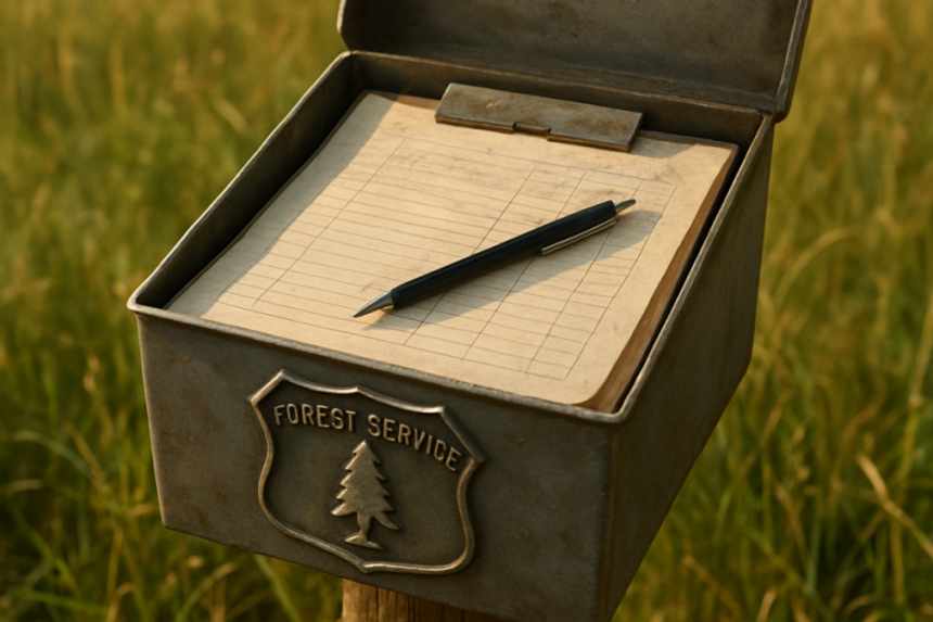 Forest Service register box