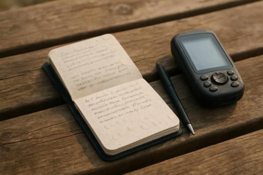 Waterproof notebook with notes
