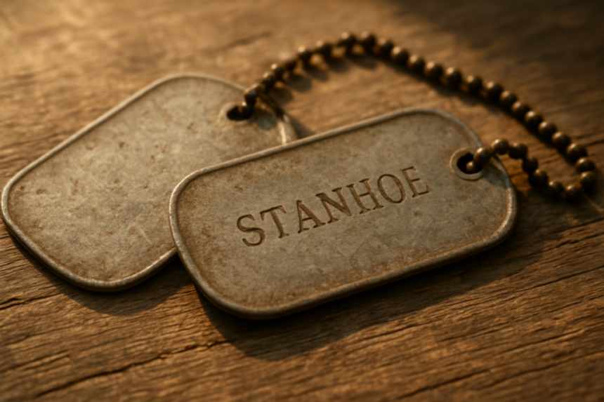 Hand-engraved rescue dog tags