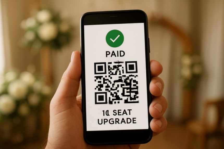 QR code wedding seat payment