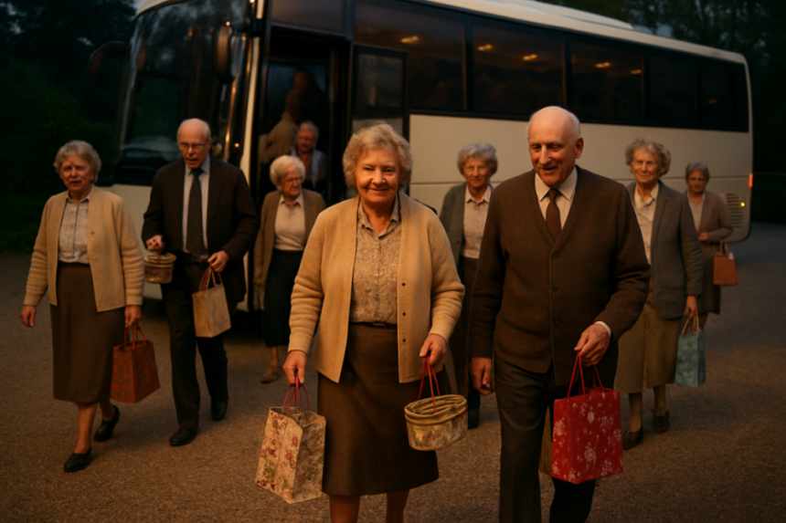 wedding bus arrival
