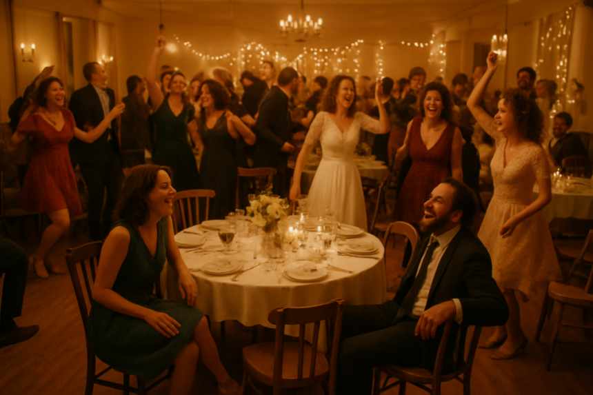 wedding reception chaos