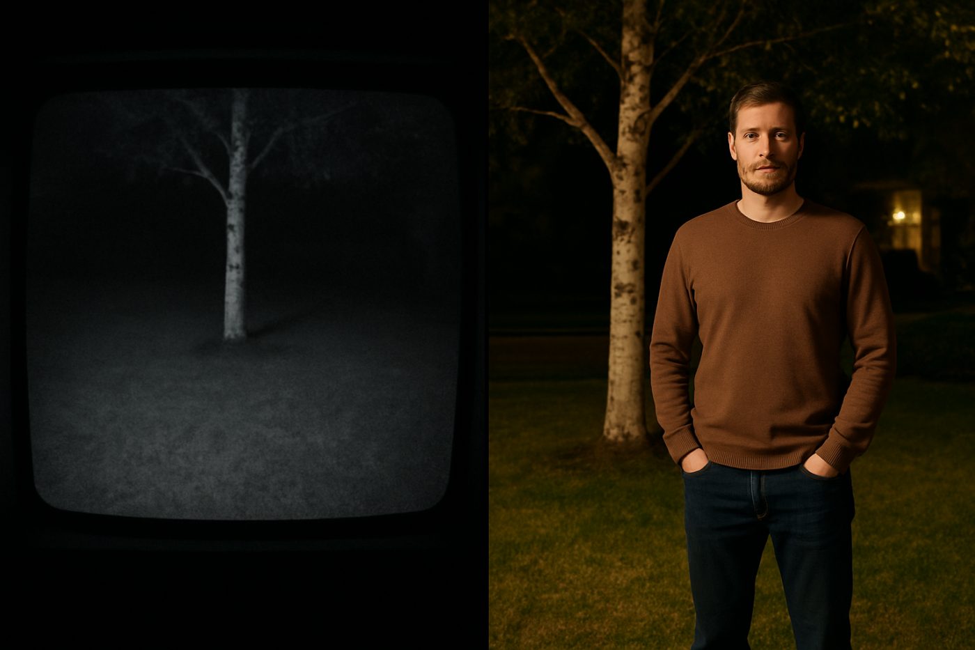 The Smiling Man Under the Birch