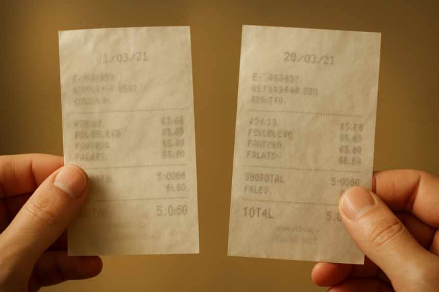 doppelganger receipts comparison