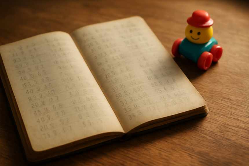 Counting man ledger page