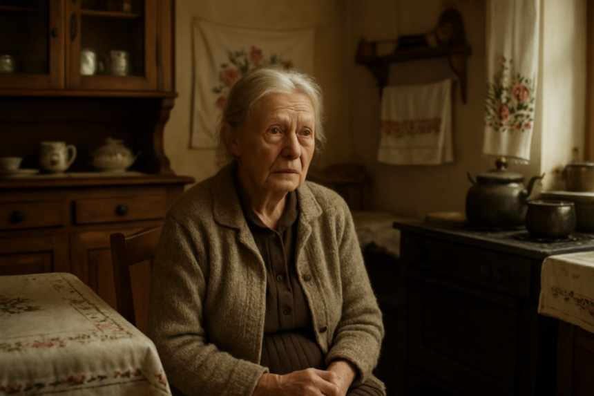 elderly Polish woman listening