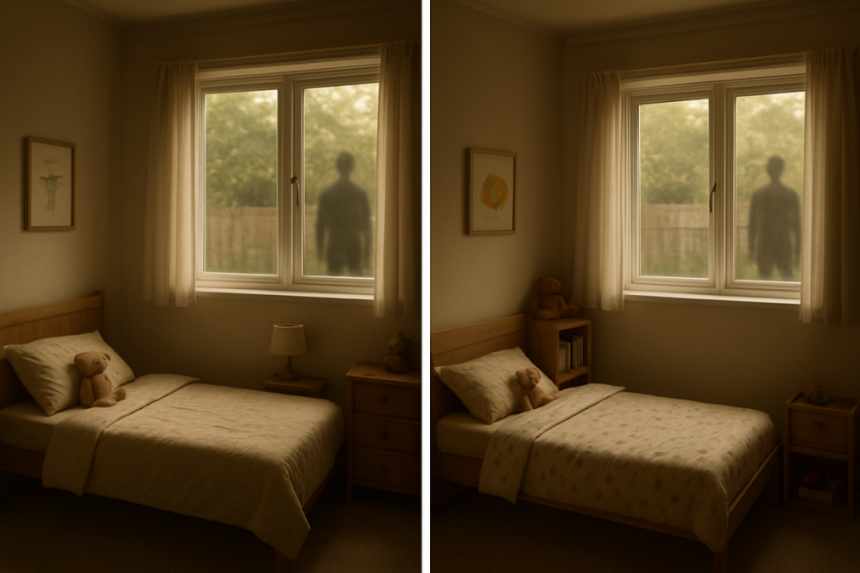 twin children’s separate rooms