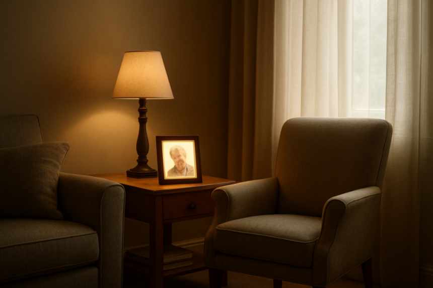 Empty chair, memory presence