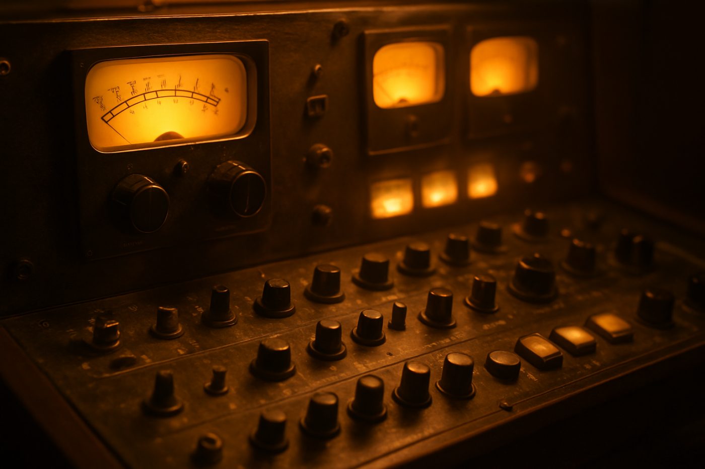Vintage radio mixing desk