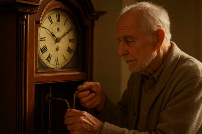 Grandfather Clock, Stopped and Started